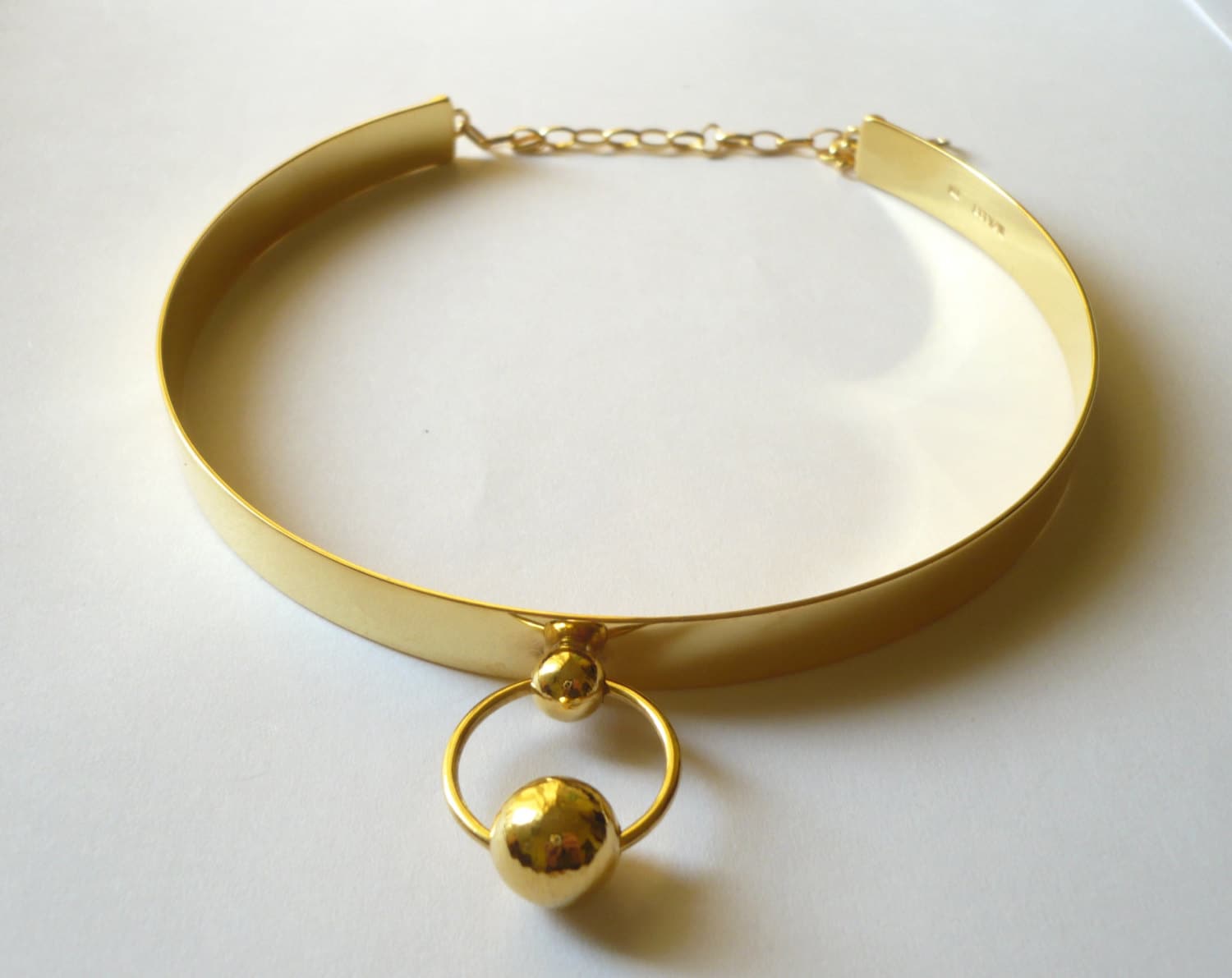 Slave gold collar necklace Etsy