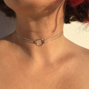 delicate sterling silver day collar