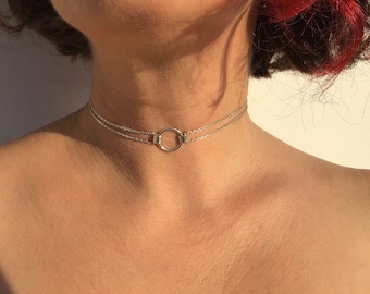 delicate sterling silver day collar