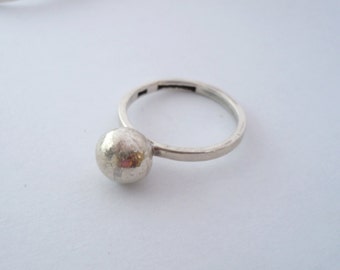 sterling silver ball ring