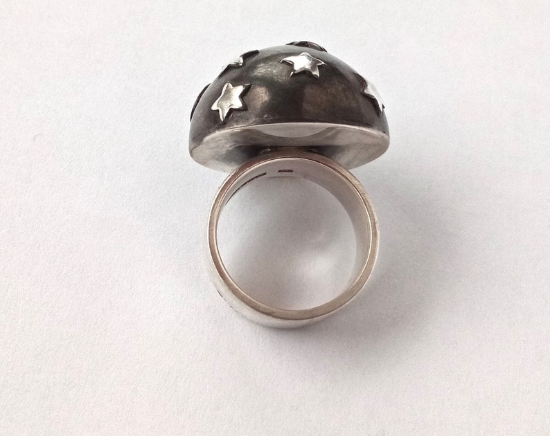 star dome ring half ball