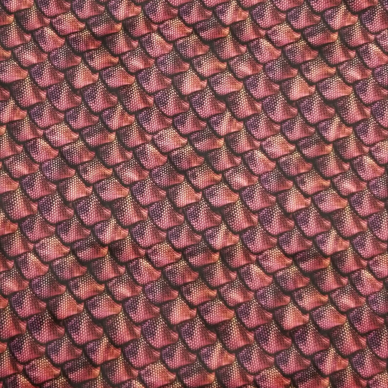Red Dragon Scales 3D PUL fabric HALF YARD polyurethane Etsy