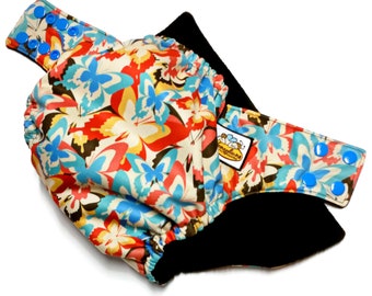 Retro Butterfly PUL Pocket Cloth Diaper