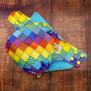 Rainbow Patchwork PUL Pocket Cloth Diaper