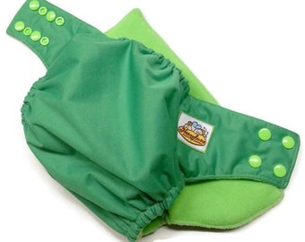 BasicBuns Green PUL Pocket Cloth Diaper