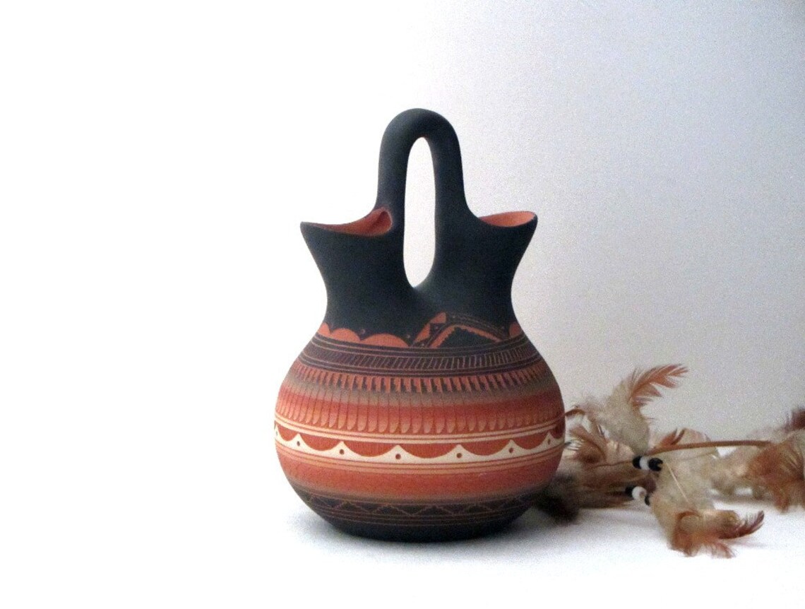 Navajo Wedding Vase Native American Ceremonial Vase Navajo Etsy