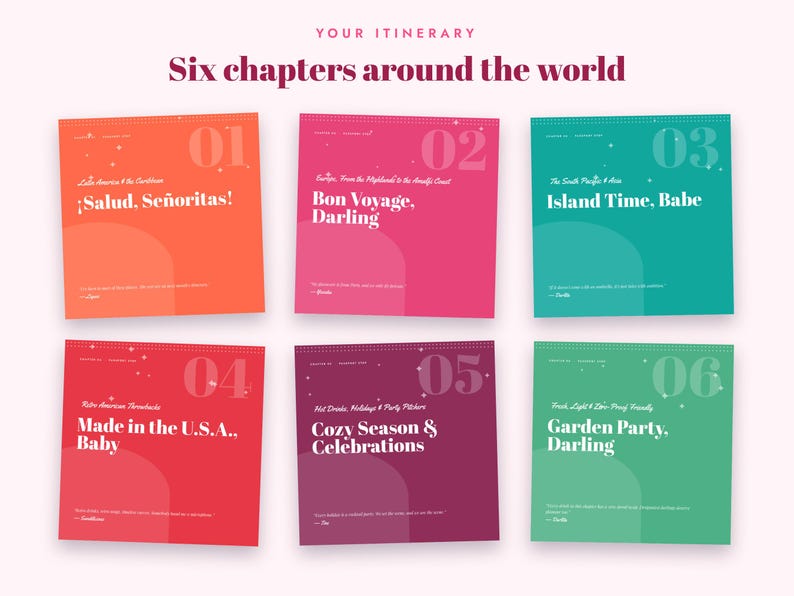 Digital Cocktail Recipe Book PDF with Mocktails, Shaken Not Stranded, Bachelorette & Hostess Gift image 5