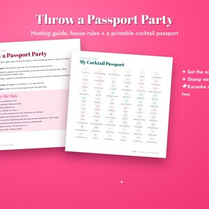 Digital Cocktail Recipe Book PDF with Mocktails, Shaken Not Stranded, Bachelorette & Hostess Gift image 6