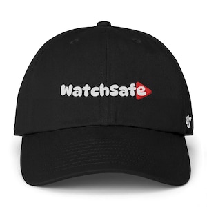 WatchSafe White Logo Cap | Embroidered Baseball Hat