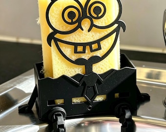 Sponge Holder | SpongeBob Inspired Kitchen Decor | Movable Legs Sink Rack