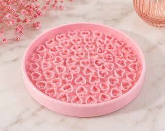 Heart Makeup Brush Cleaner Mat | Brush Cleaning Pad | 3D Printed Pink Beauty Tool