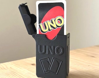 Embossed UNO Card Box – Minimalist 3D Printed Game Night Storage Case