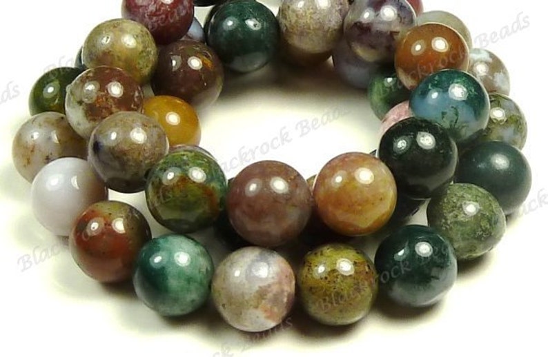 BC25 15 Inch Strand Multicolor Mix 6mm Fancy Jasper Smooth Round Natural Gemstone Beads