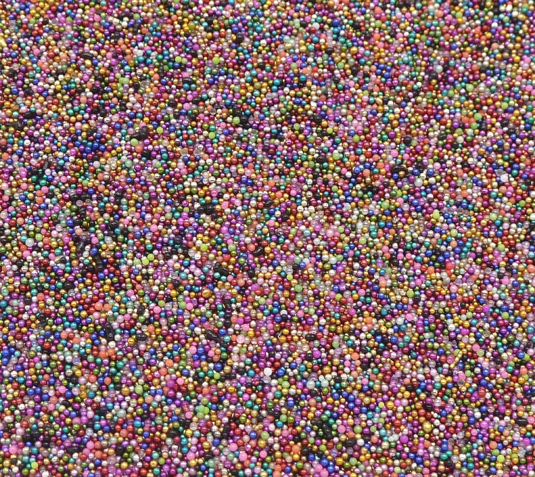Mixed Color Tiny Micro Glass Beads – Pixie Dust, 0.5-1mm (non-edible ...