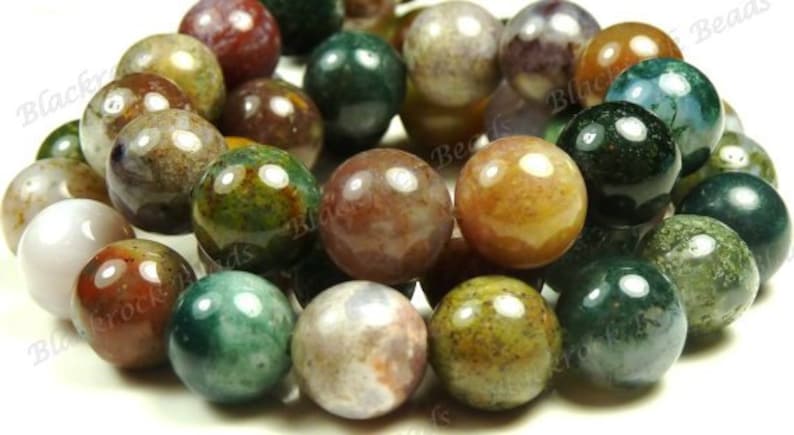 BC25 15 Inch Strand Multicolor Mix 6mm Fancy Jasper Smooth Round Natural Gemstone Beads