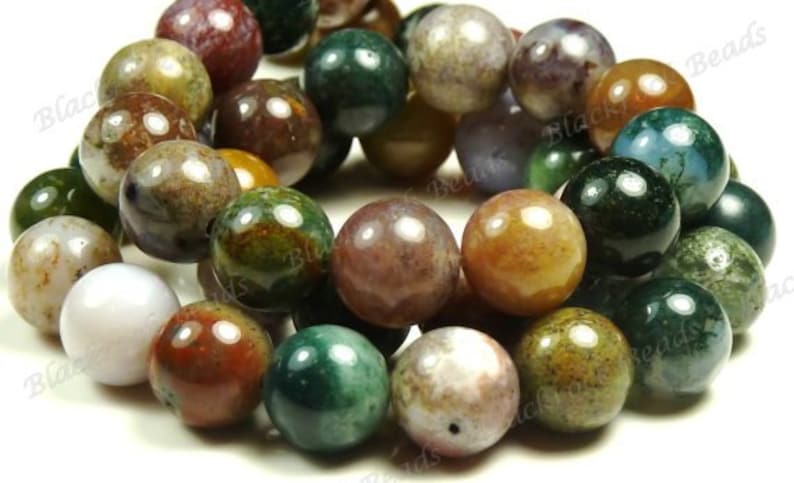 BC25 15 Inch Strand Multicolor Mix 6mm Fancy Jasper Smooth Round Natural Gemstone Beads