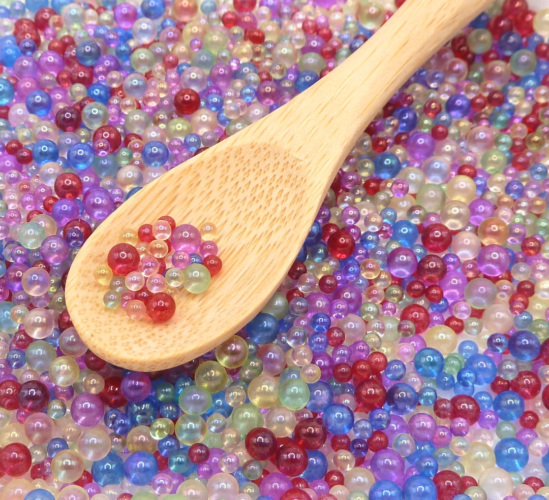 Rainbow Bubble Bead Glass Nonpareil Sprinkles Nonedible Fake Bake