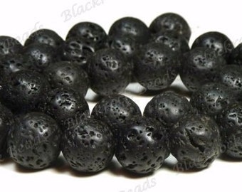27mm Flower Shape Purple Lava Rock Beads Strand - 15 Inch Natural Stone Jewelry Making Supplies