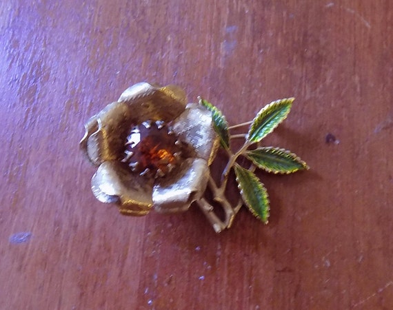 Vintage Coventry Rose Brooch - image 1