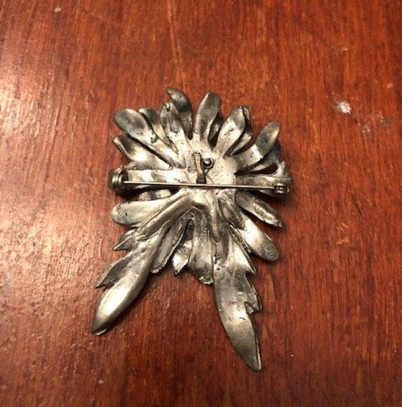 Silver Plated Flower Pendant - image 2