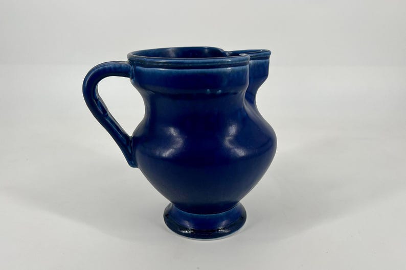 Cobalt Blue Ceramic Pitcher - Etsy