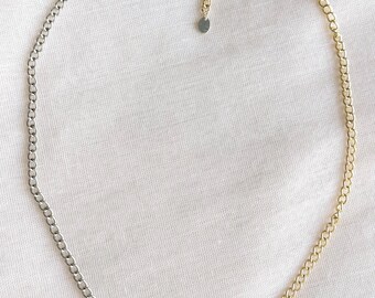 Half N Half Chain Necklace