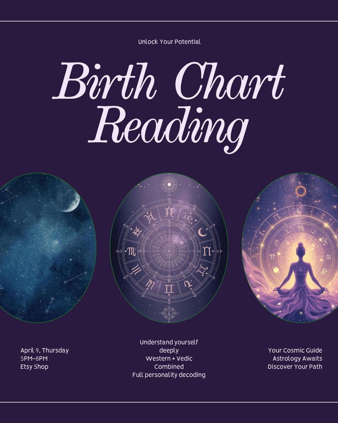Same Day! Natal Chart Reading Astrology, Birth Chart Analysis, Western ...