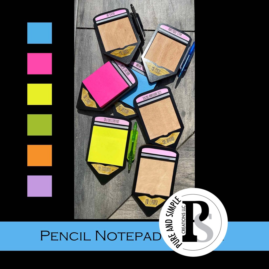 Custom Notepad With Holder at Debra Winters blog