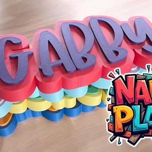 Custom 3D Name Plate for Desk – Personalized Freestanding Desk Decor, Perfect Gift for Kids, Teens, or Office Space!