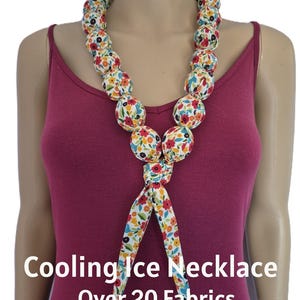 COOLING Ice Necklace for Heat Relief.  Personal Air Conditioner.