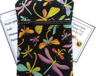 Handmade Cell Phone Crossbody Purse: Touch Screen Compatible