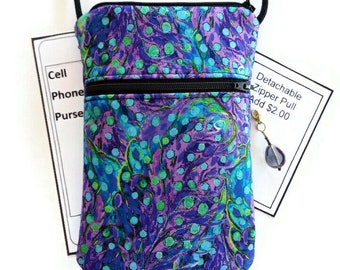 Cell Phone Purse, Cross Body Hipster, Small Purse, Crossbody Bag