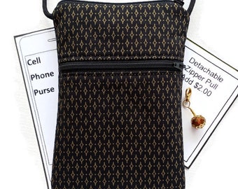 Cell Phone Crossbosy, Small Purse, Smartphone Crossbody 7" x 4.5"