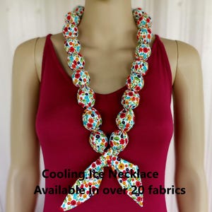 COOLING Ice Necklace for Heat Relief.  Personal Air Conditioner.
