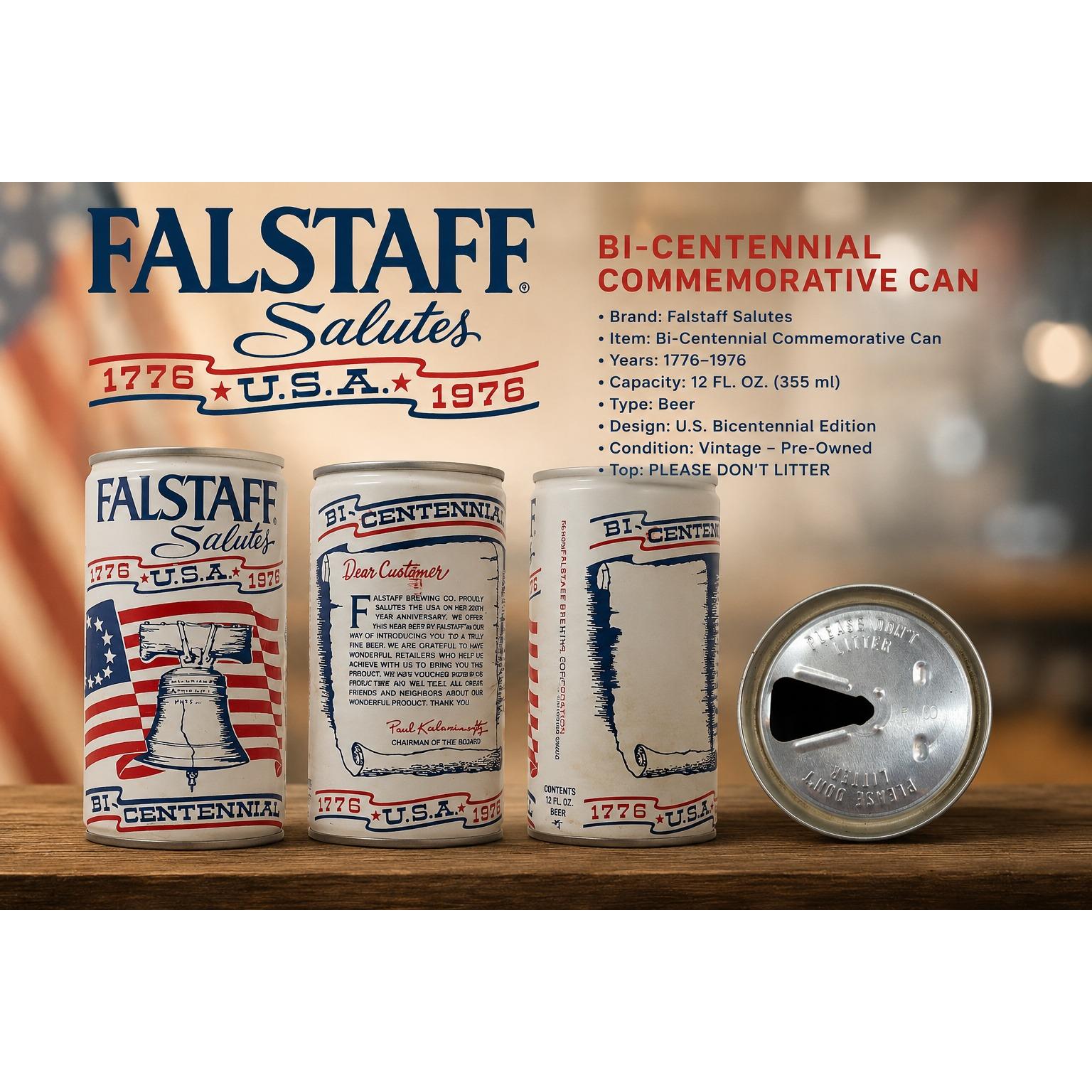 Falstaff Can - Etsy