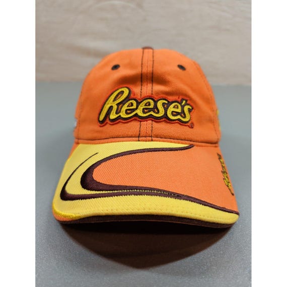 Chase Authentics NASCAR Kevin Harvick 21 Reeses Racing Hat Orange Yellow 911435 View 2