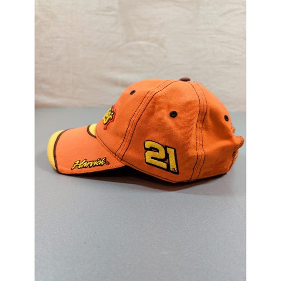 Chase Authentics NASCAR Kevin Harvick 21 Reeses Racing Hat Orange Yellow 911435 View 3