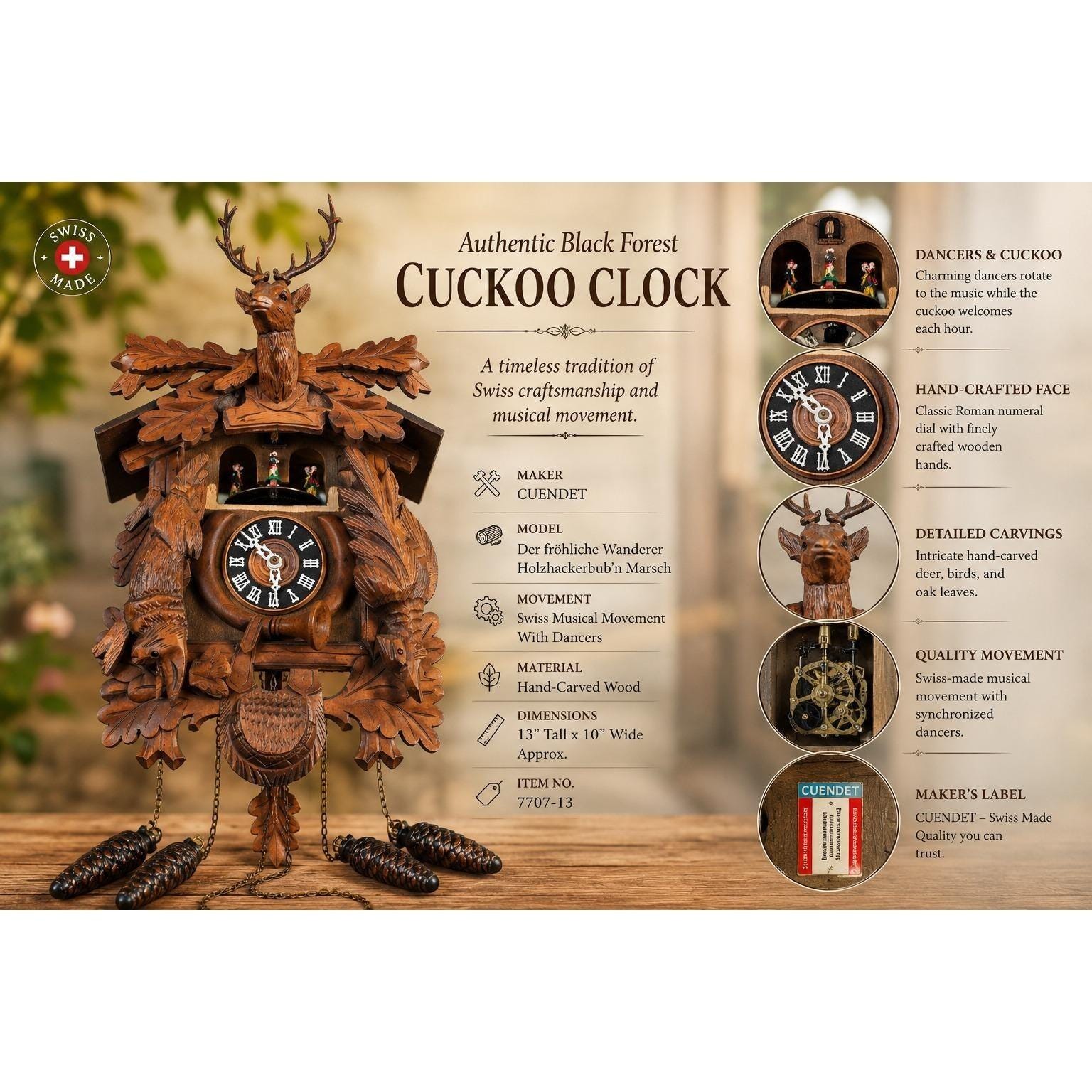 Swiss Cuckoo Clock - Etsy