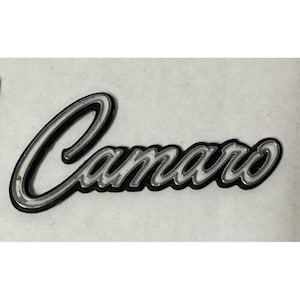1967–1968 Chevrolet Camaro Fender Script Emblem OEM 7754200 N.M.P.