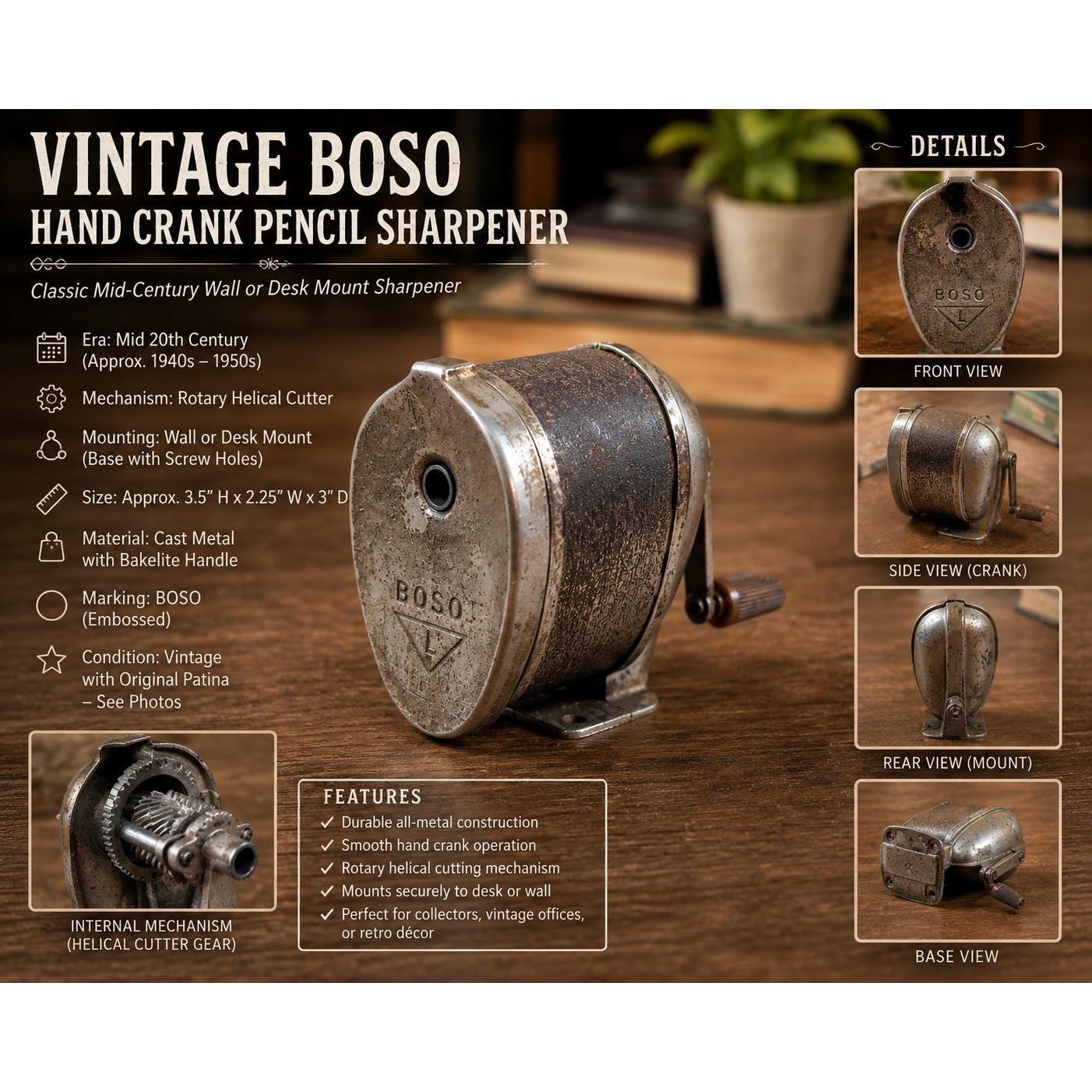 Vintage pencil sharpener - Etsy 日本