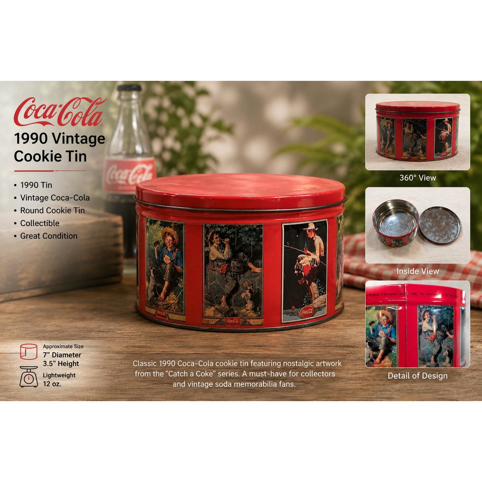 Coca Cola Tin 1990 - Etsy