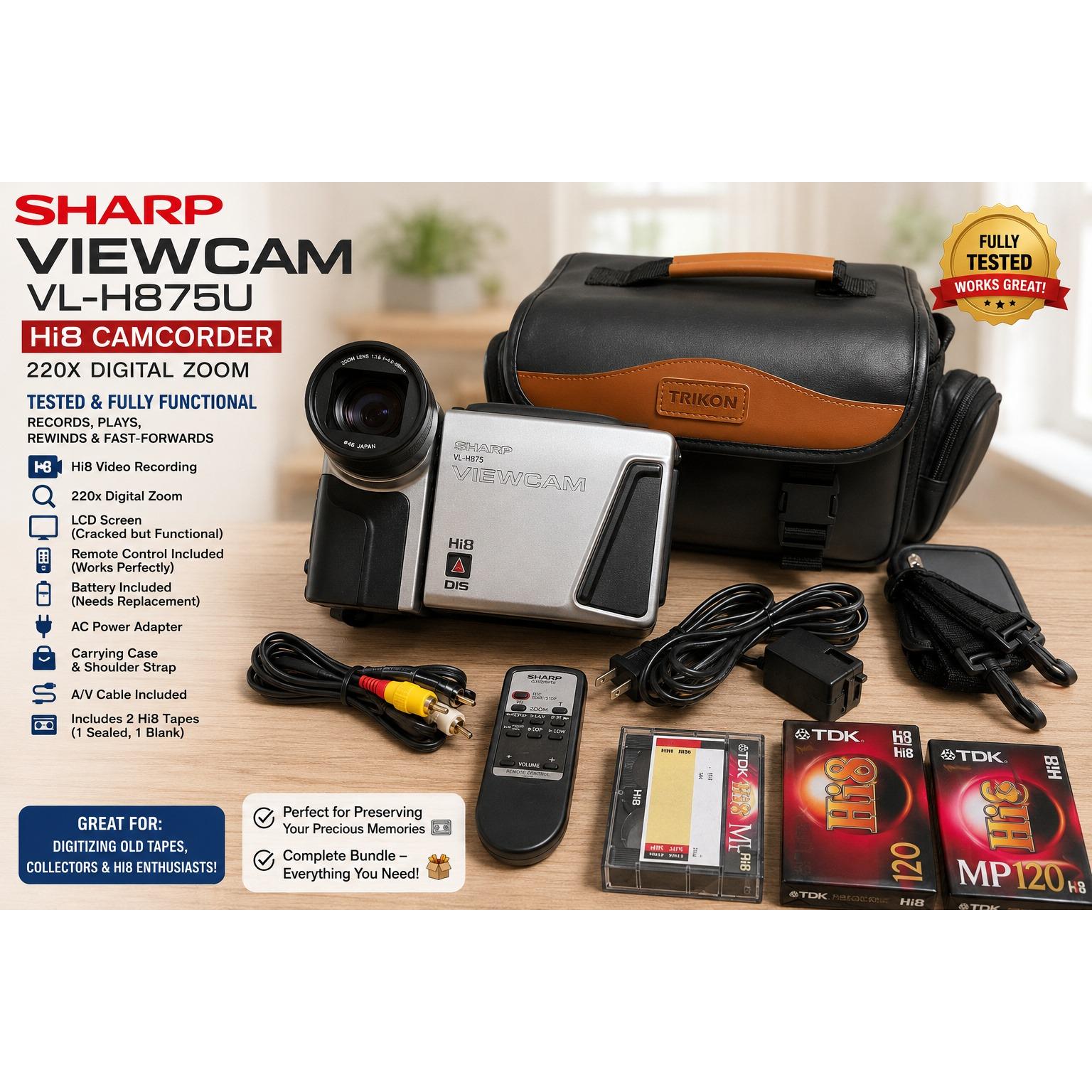 動作品　SHARP 液晶VIEWCAM video8 VL-EL300 動作品 SHARP 液晶VIEWCAM video8 VL-EL300 動作品 SHARP 液晶VIEWCAM