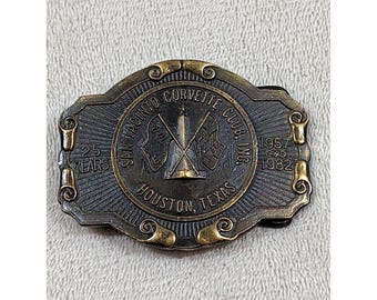 Vintage San Jacinto Corvette Club Houston Texas 25 jaar riemgesp 1957-1982