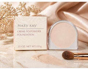 Base de maquillaje en crema a polvo Mary Kay tono marfil 0.5 5483, recarga de 10 g (0.35 oz). Nueva en caja.
