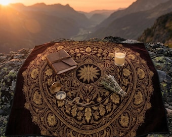 Picknickfilt för utomhusbruk – Vattentät mandala boho-matta | Fridfull naturfilt för camping, strand och resor