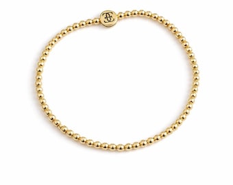 Classic Gold 3mm Layered Ever Elise Beaded Bracelet
