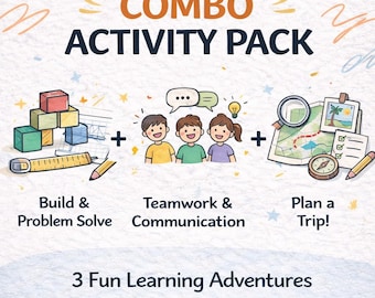 Kids Activity Bundle | Teamwork, STEM & Planning Activities | No Prep ...