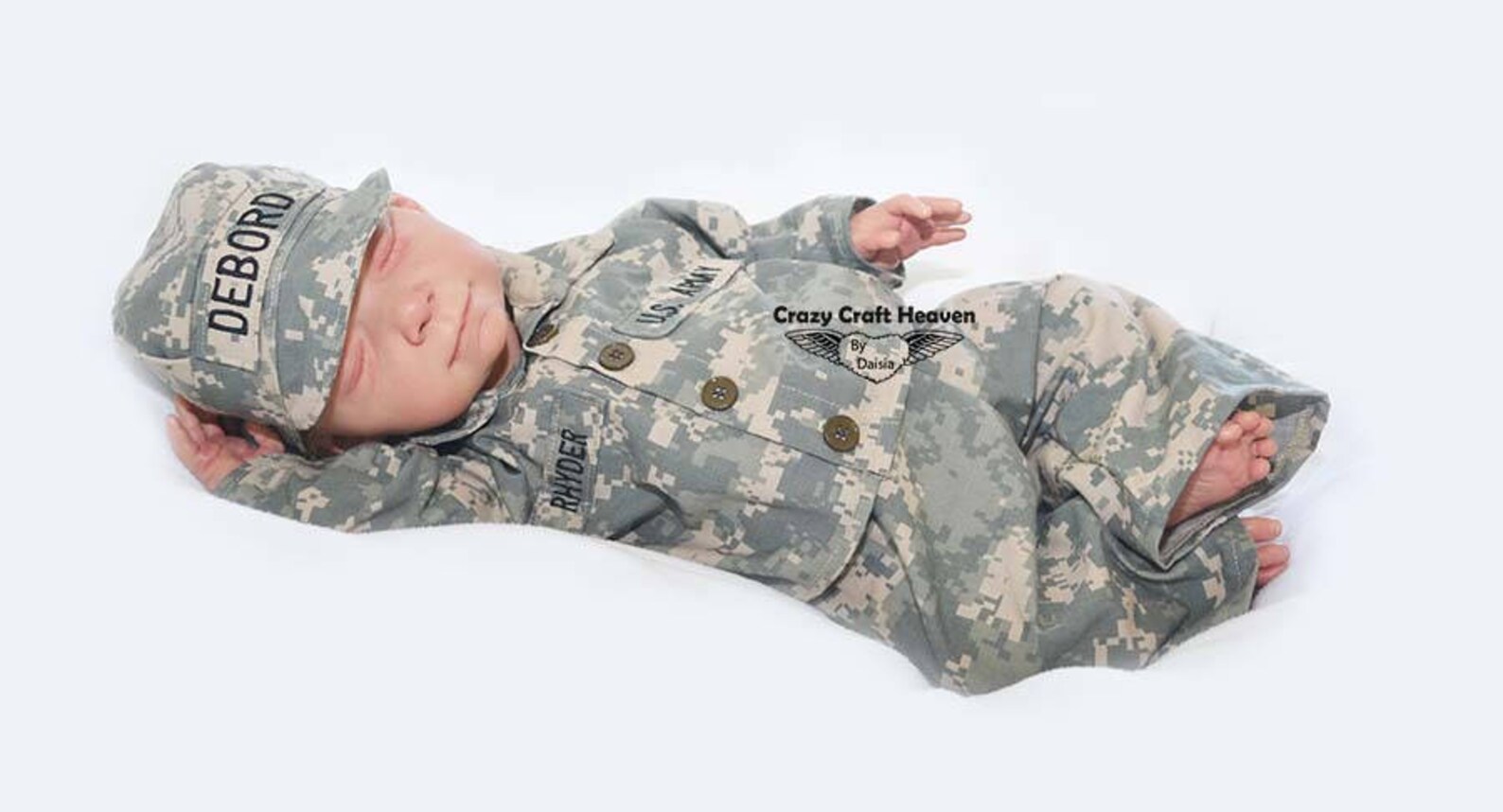 Baby Military uniform nb12m military uniform Baby Military Etsy