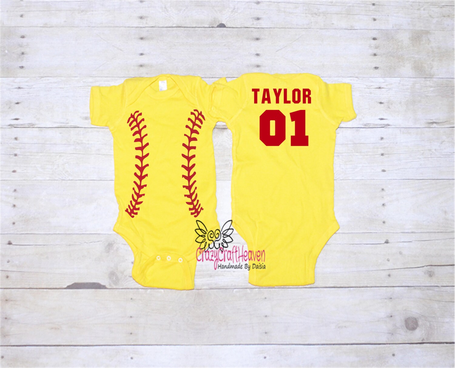 Softball Outfit Baby Softball outfit Softball bodysuit Etsy