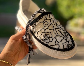 auténtico giveh hecho a mano / calzado tradicional / zapatos boho ligeros de verano